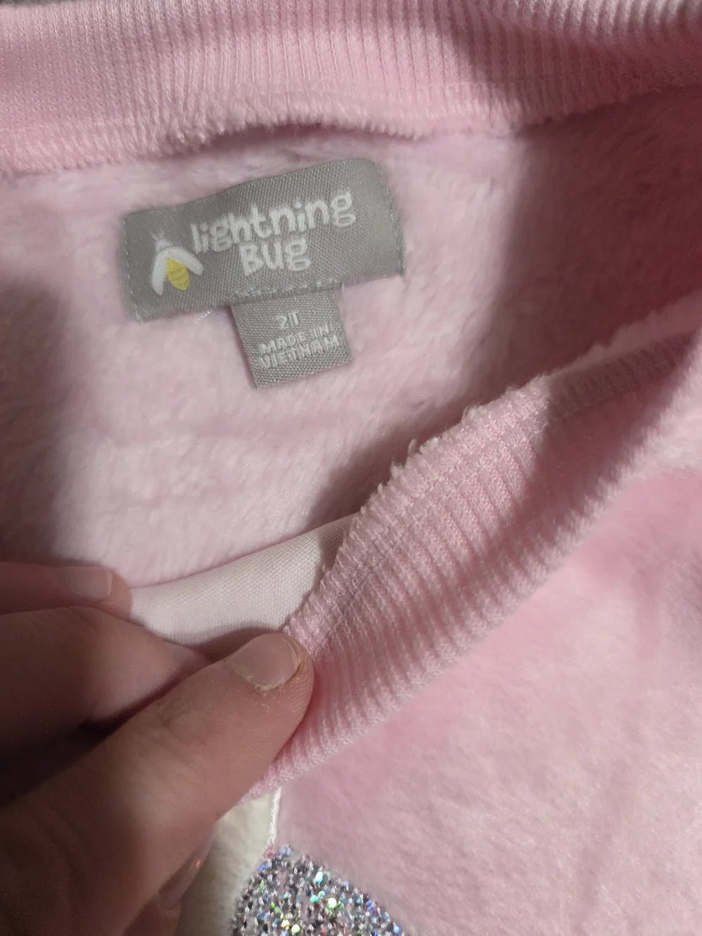 Pink Plush Unicorn Sweatshirt for Kids